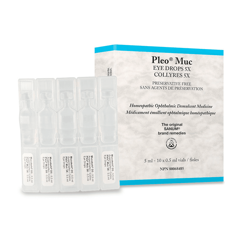 Biomed Pleo Muc (Mucokehl) Eye Drops - 10 Single-Dose Vials for Dry Eyes Relief & Eye Irritation | Perfect for Contact Lens Wearers & Computer Users