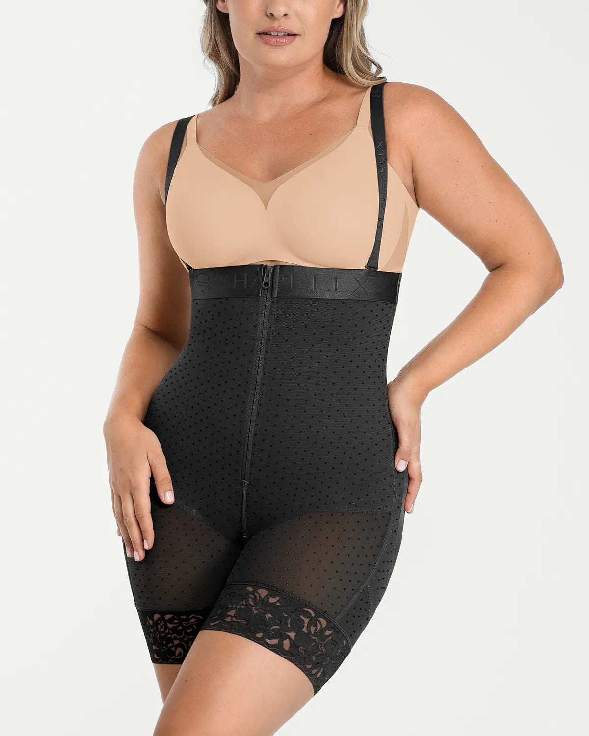AirSlim® High Waist Butt Lifting Polka Dot Shorts for Women - Sexy Tummy Control Shapewear - Perfect for Workout, Yoga & Summer Outfits