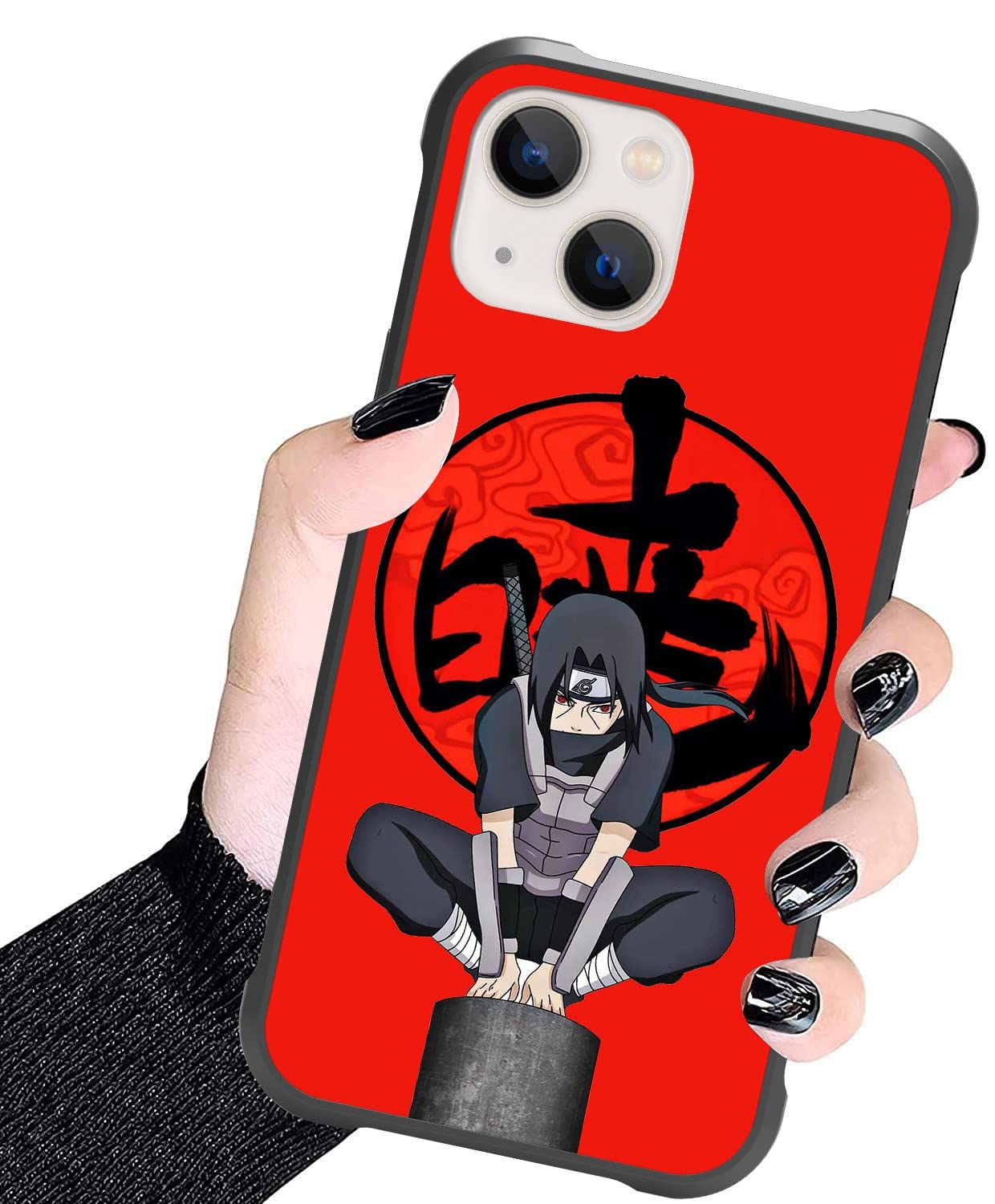 Anime Cartoon iPhone 13 Case (6.1 inch) - Shockproof Protective Phone Cover with PC Back & Soft TPU Bumper - Cute 12-Pattern Design for Boys Girls Men - Perfect for School, Work & Daily Use