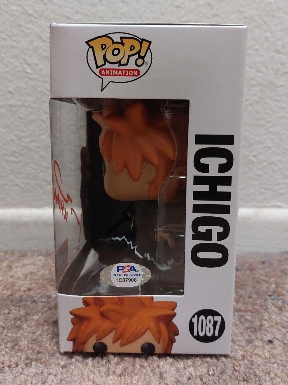 Authentic Funko Pop Bleach Ichigo Signed by Johnny Yong Bosch - Limited AAA Anime Exclusive Collectible for Anime Fans & Gift Ideas