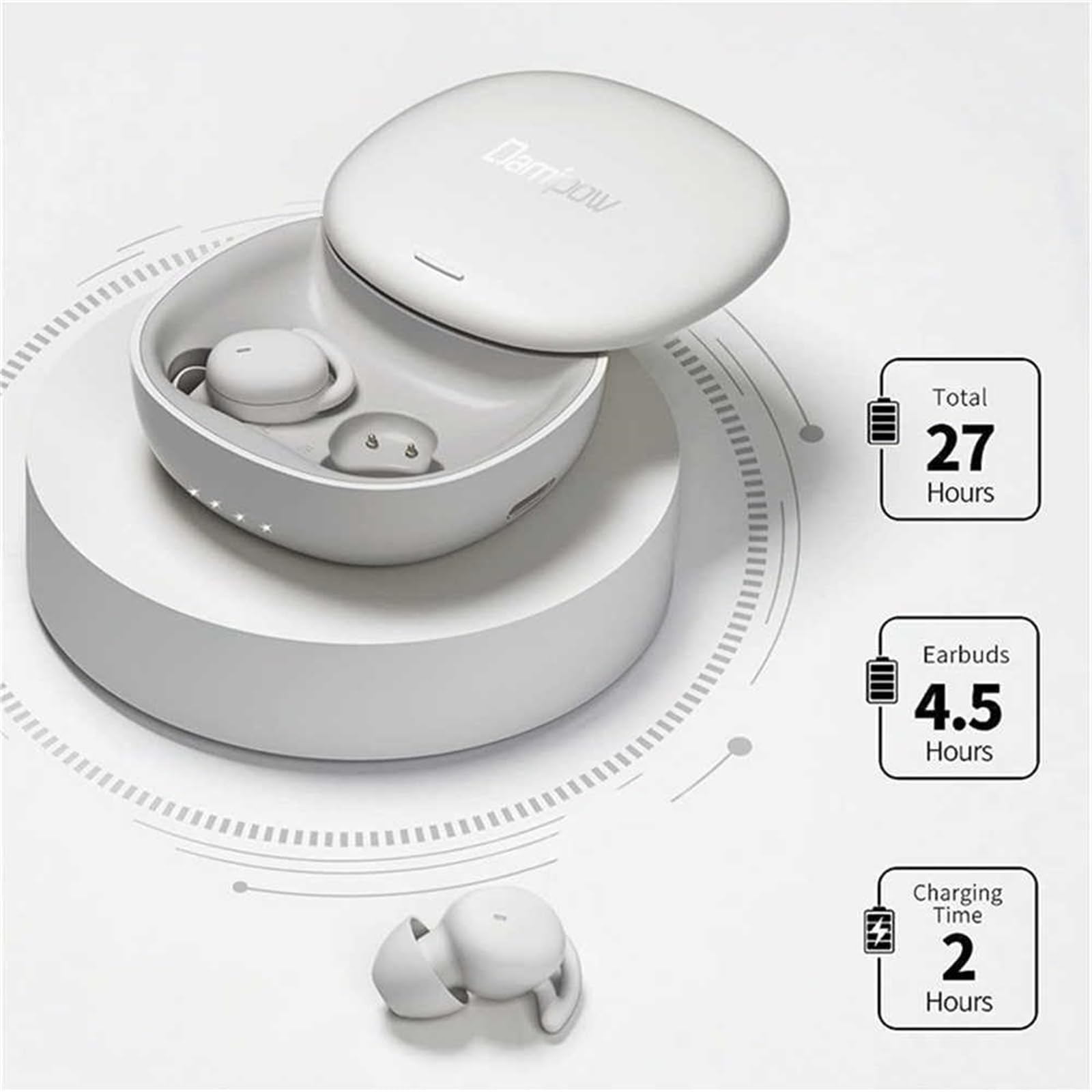 2024 Wireless Sleep Earbuds for Side Sleepers - Invisible Noise Cancelling Earphones with Comfort Fit | Perfect for Travel, Meditation & Nighttime Relaxation