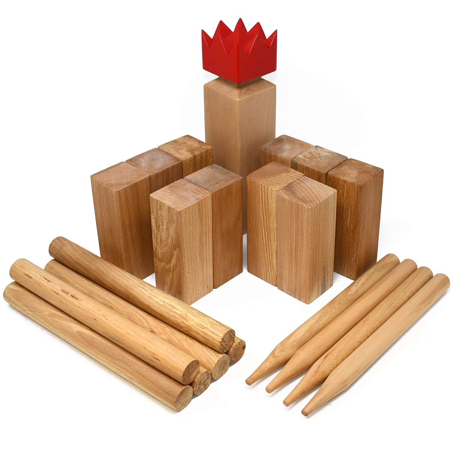Premium Viking Kubb Game Set in Carry Bag – Outdoor Wooden Tossing Game for Backyard, Lawn, and Beach Fun – Big Game Hunters
