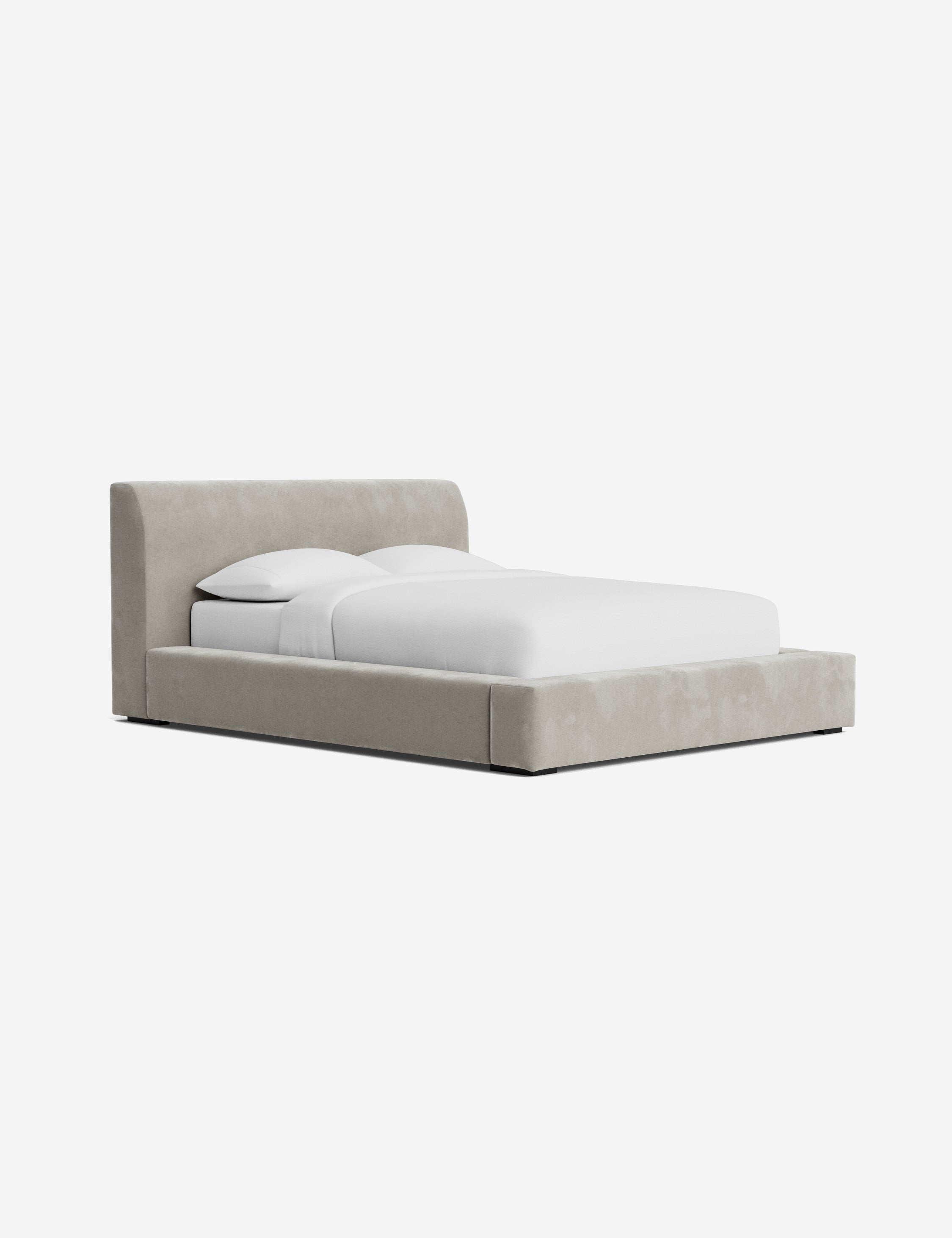 Clayton Platform Bed Frame - Queen Size, Modern Minimalist Wooden Bed with Sturdy Slat Support - Perfect for Bedroom, Guest Room, or Studio Apartment