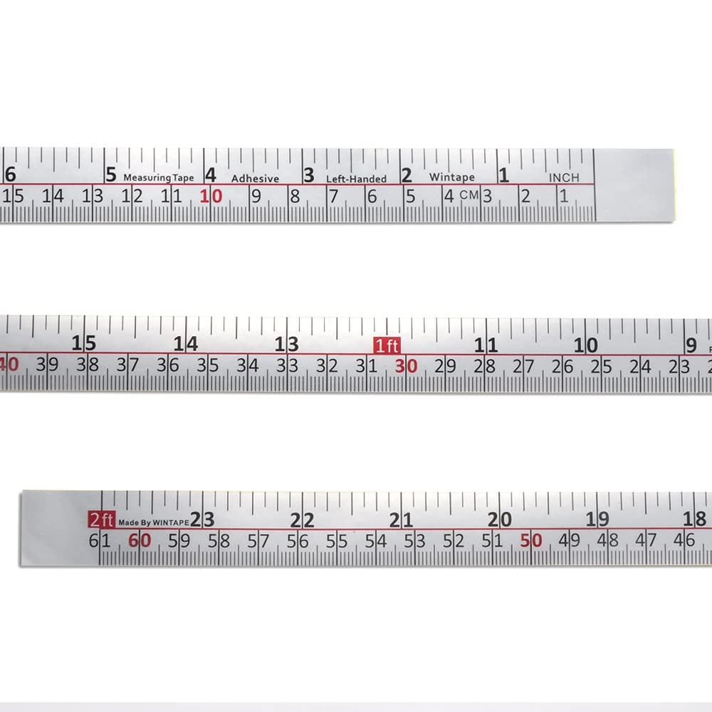Adhesive Backed Workbench Ruler - 24 Inch/61cm Tape Measure with Right to Left Reading (Inches & Centimeters) - Perfect for Woodworking, DIY Projects & Crafting