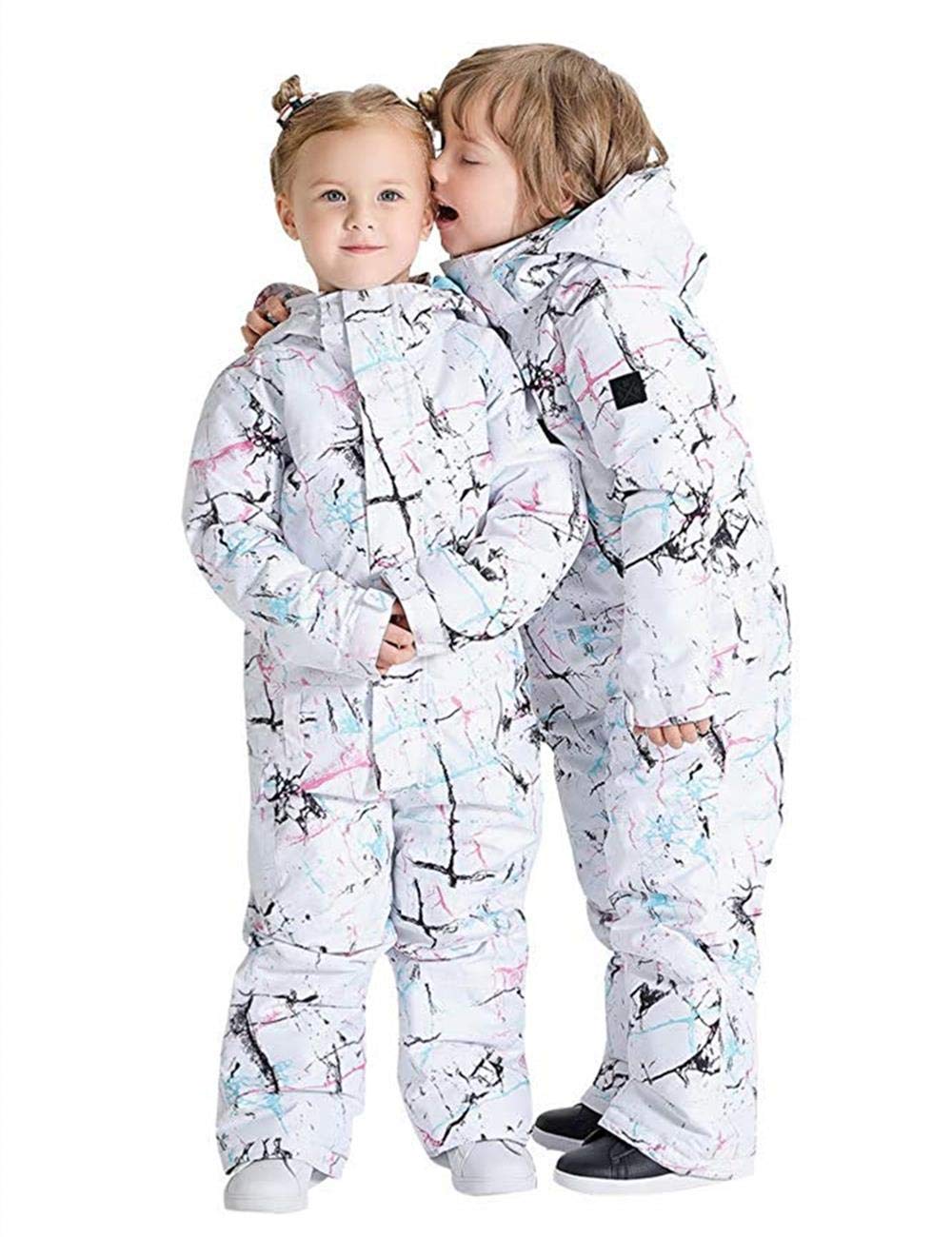 **Waterproof Kids Snowsuit - Boys & Girls One-Piece Winter Ski Suit, Warm Snowboard Jacket for Toddlers & Children | Perfect for Skiing, Snowboarding & Outdoor Winter Play**