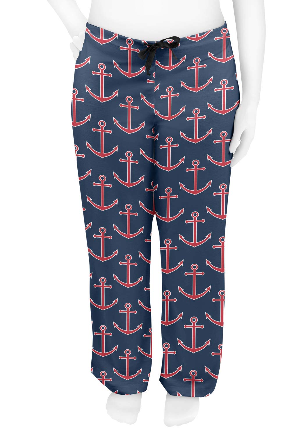 Women's Cozy Pajama Pants with All Anchors Print - Soft Sleepwear Lounge Pants for Women - Perfect for Sleeping, Lounging & Relaxing at Home