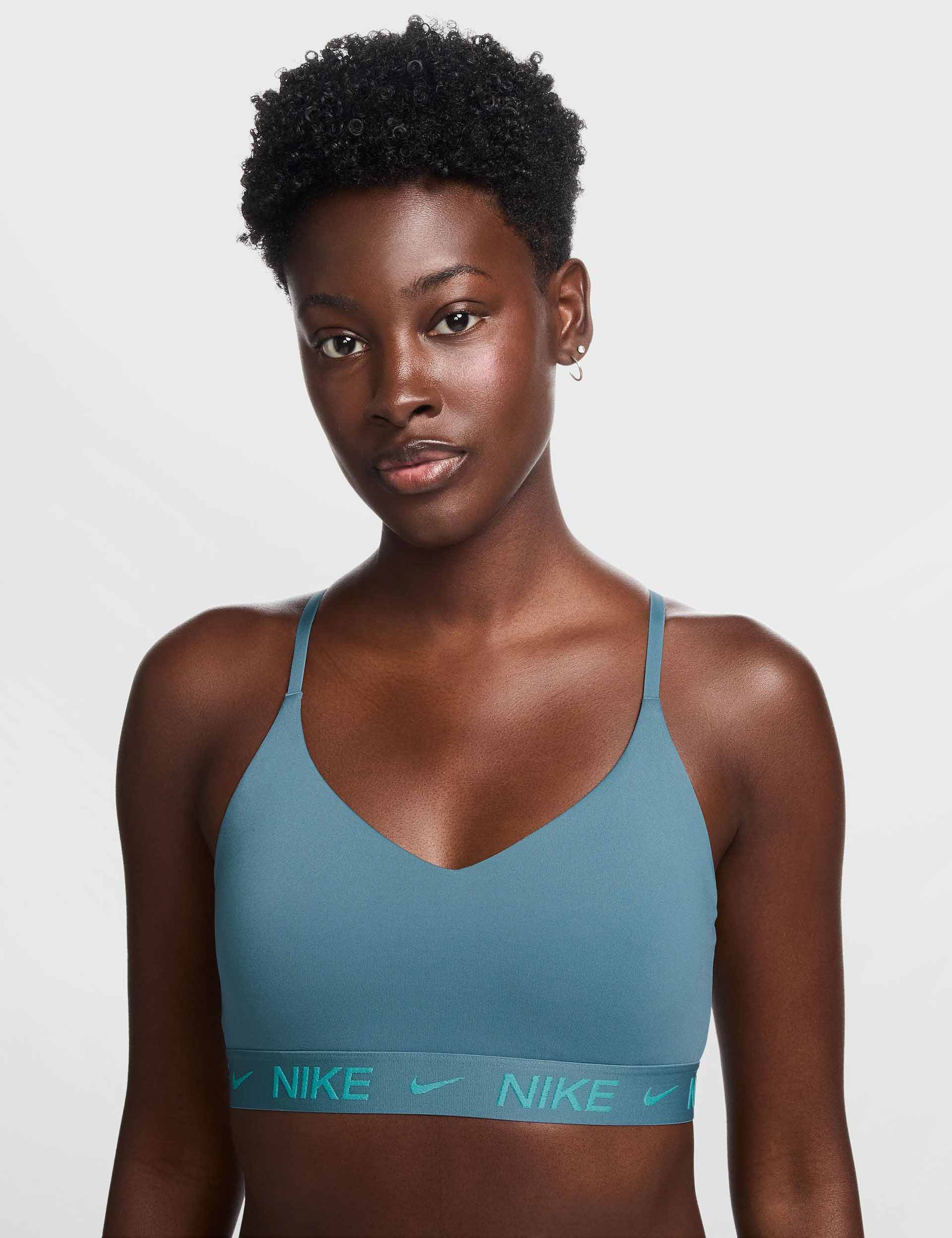 Indy Light Support Sports Bra for Women - Smokey Blue | Comfortable Yoga & Running Bra for Low Impact Workouts