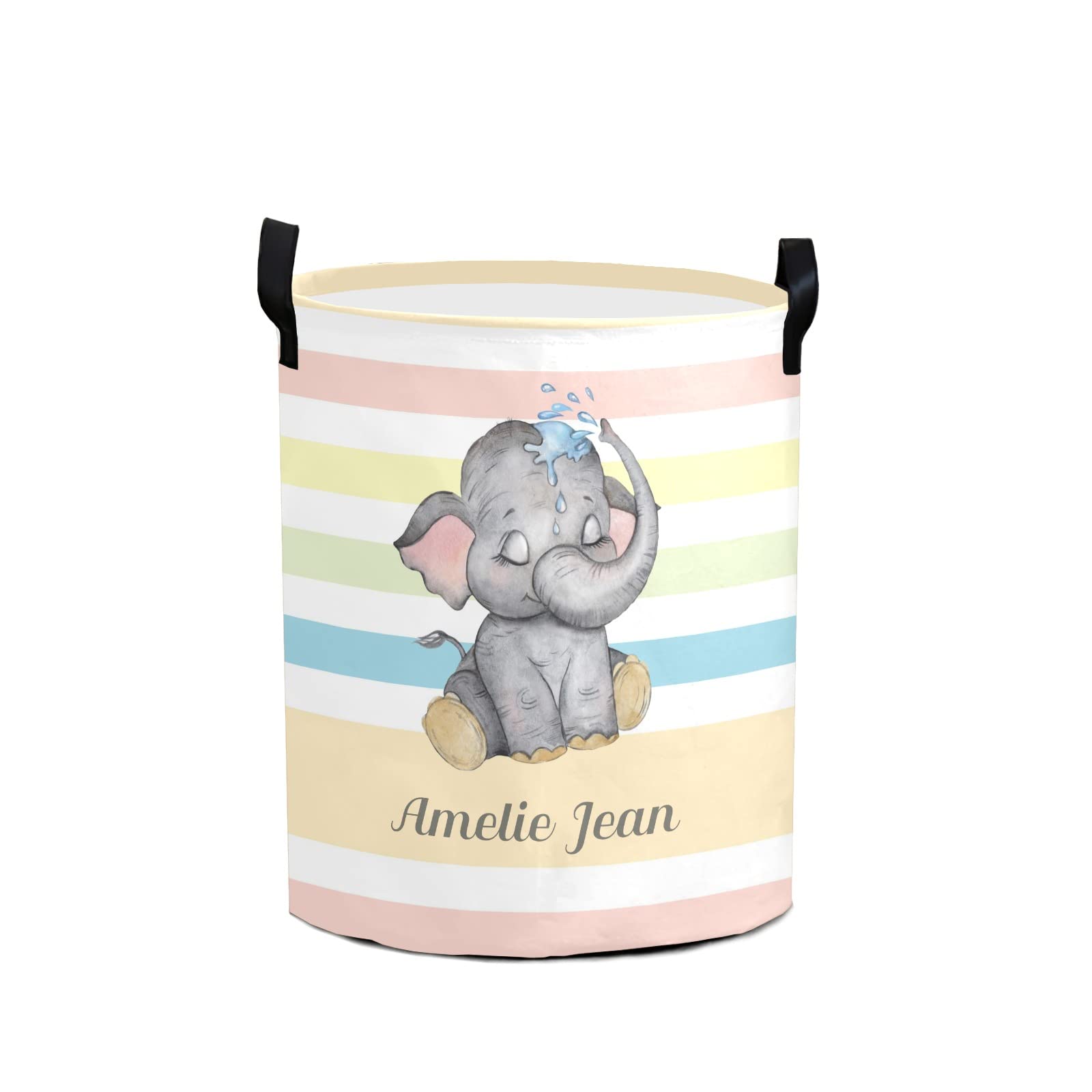 Adorable Elephant Storage Bin - Waterproof Oxford Fabric Laundry Hamper & Organizer for Clothes, Toys, Gifts | Perfect for Nursery, Bedroom & Kids Room Organization