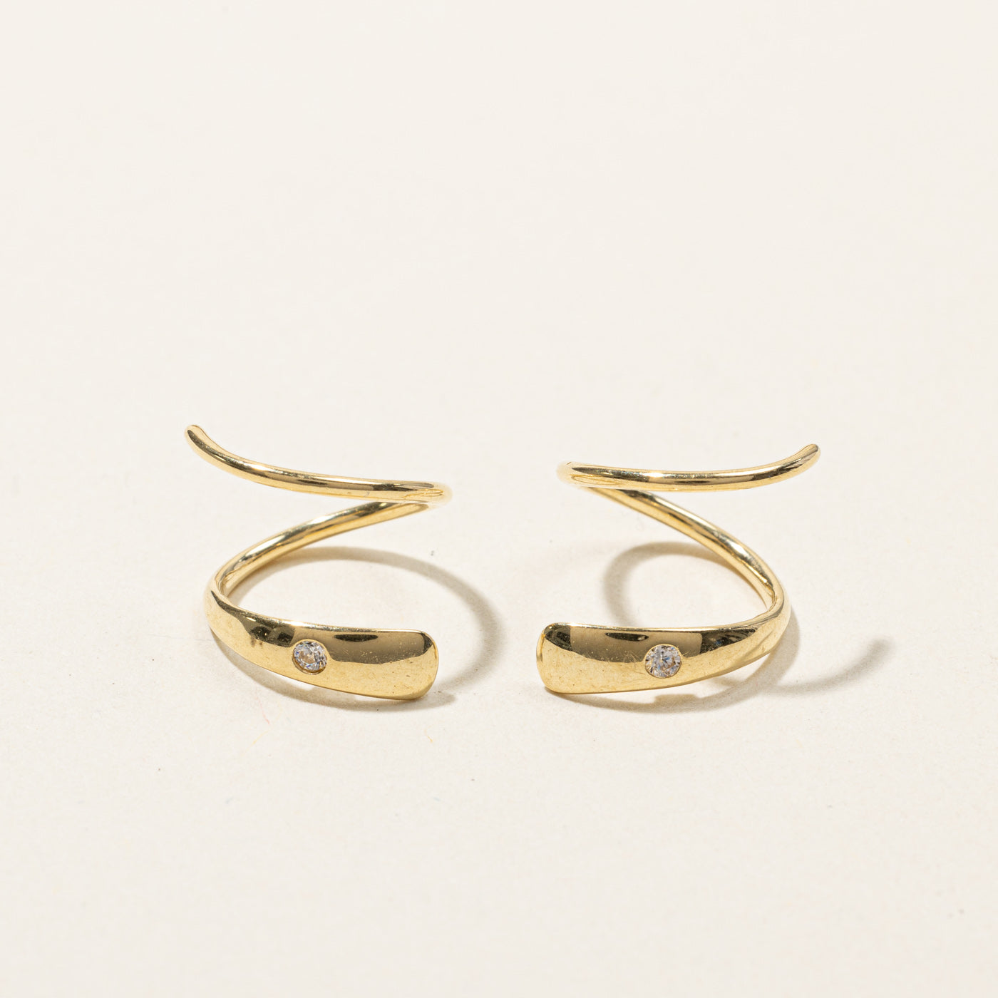 0.02ctw Diamond Swirl Wrap Earrings for Women - Elegant Dangle Earrings for Wedding, Party & Special Occasions