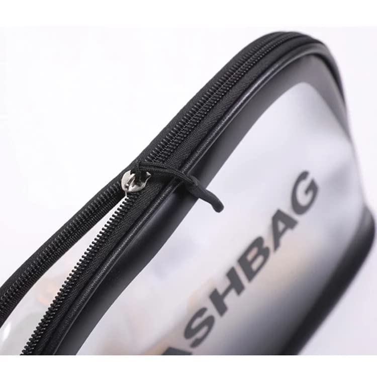 CherryBox Waterproof PU Leather Makeup Bag for Women & Girls - Travel Cosmetic Organizer with Zipper, Cute Toiletry Pouch (Small, Black) - Perfect for Travel, Gym, Daily Use & Gift Giving