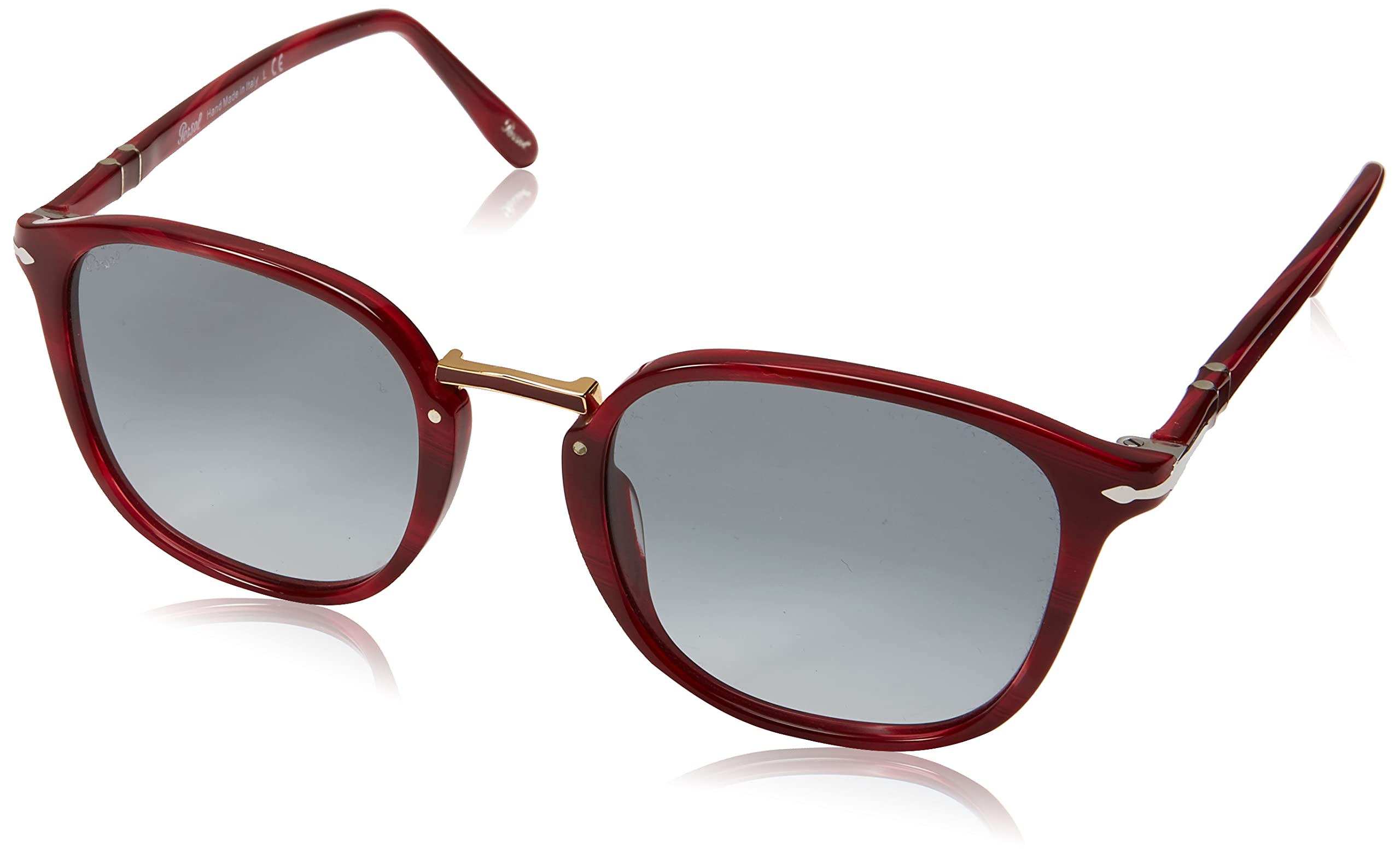 Persol PO3186S Round Sunglasses for Men & Women - Classic Vintage Style UV Protection Shades - Perfect for Driving, Travel & Outdoor Activities
