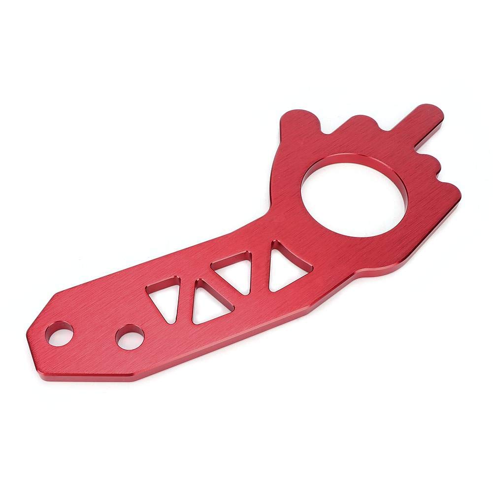 Universal Red Aluminum Alloy Car Tow Hook Ring Kit - Front & Rear Towing Ring for Trucks & SUVs - Off-Road Recovery & Emergency Towing Accessory