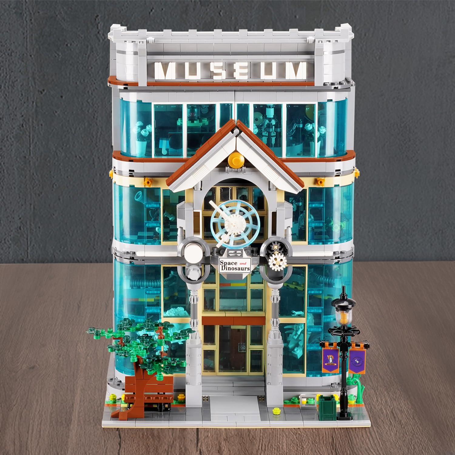 MISINI Architecture 10206 Science Museum Building Set - 3784 PCS MOC Modular Street View Model Kit for Adults, STEM Educational Building Blocks for Men & Women - Perfect for Home Decoration, Office Display & Collector's Showcase