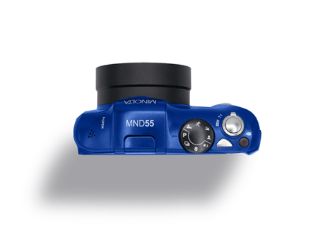 MINOLTA MND55 64MP Autofocus Digital Camera with 4K Ultra HD Video, WiFi Connectivity & Bluetooth (Blue) - Perfect for Travel Photography, Vlogging, and Outdoor Adventures