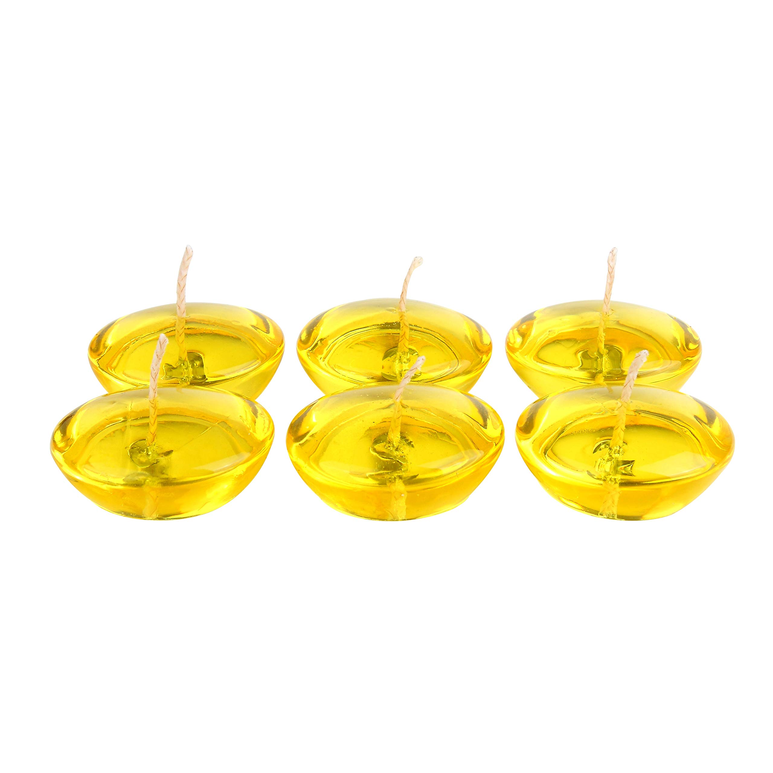 Jeco CFZ-103_12 3-Inch Clear Gel Floating Candles - Bulk Pack of 72 Candles for Weddings, Parties, Spa Decor & Romantic Ambiance