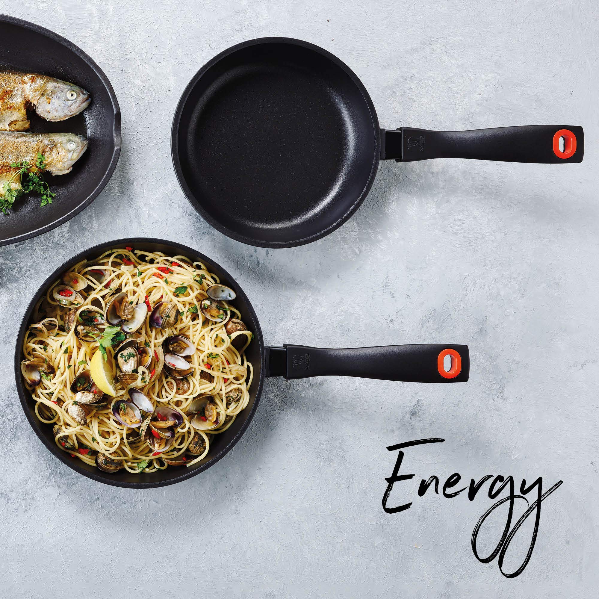 Beka 13527264 26cm Black Energy Cast Aluminum Frying Pan - Nonstick Skillet for Sauteing, Frying & Cooking Perfect Pancakes