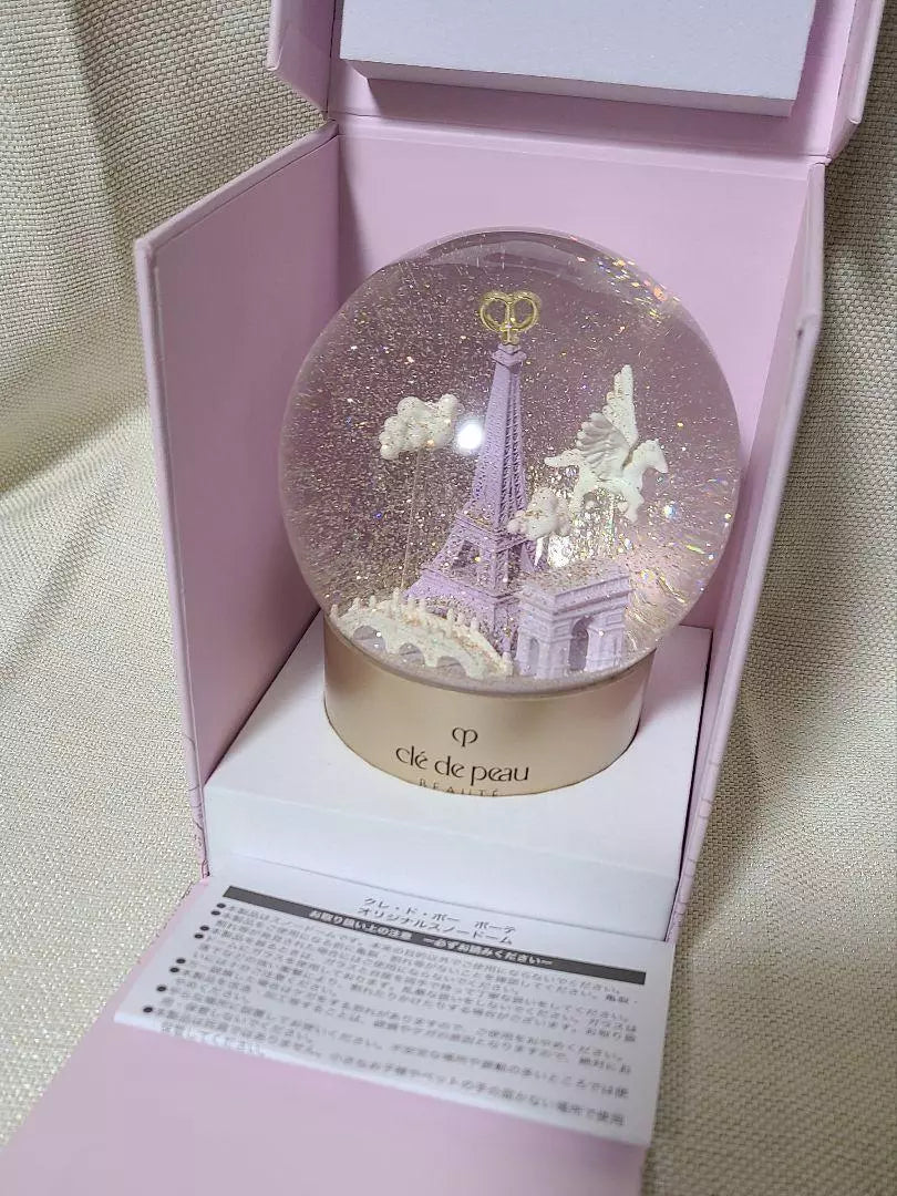 Cle de Peau Beauté 2024 Holiday Limited Edition Snow Globe - New in Box - Perfect for Christmas Gifts & Luxury Beauty Collectors
