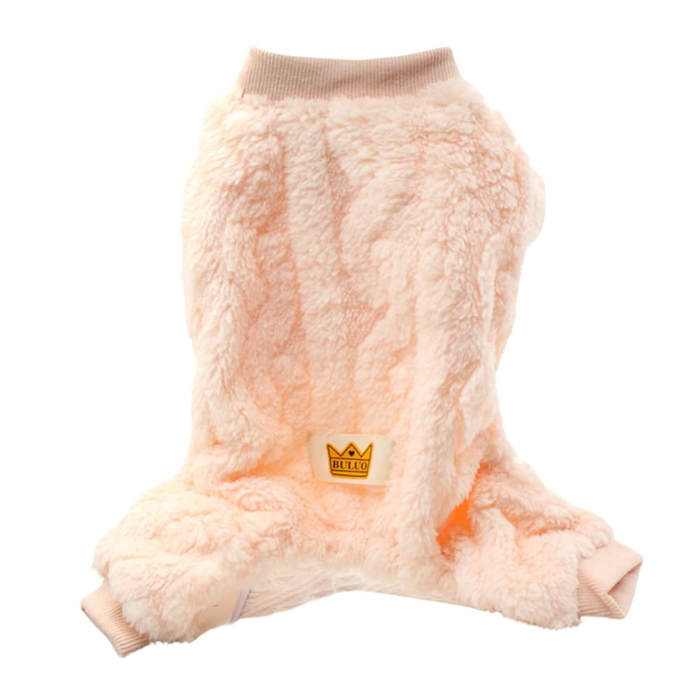 Warm Fleece Dog Pajamas for Small Dogs & Cats - Cozy Winter Pet Clothes for Puppies, Boys & Girls | Perfect for Indoor Lounging & Cold Weather Outings