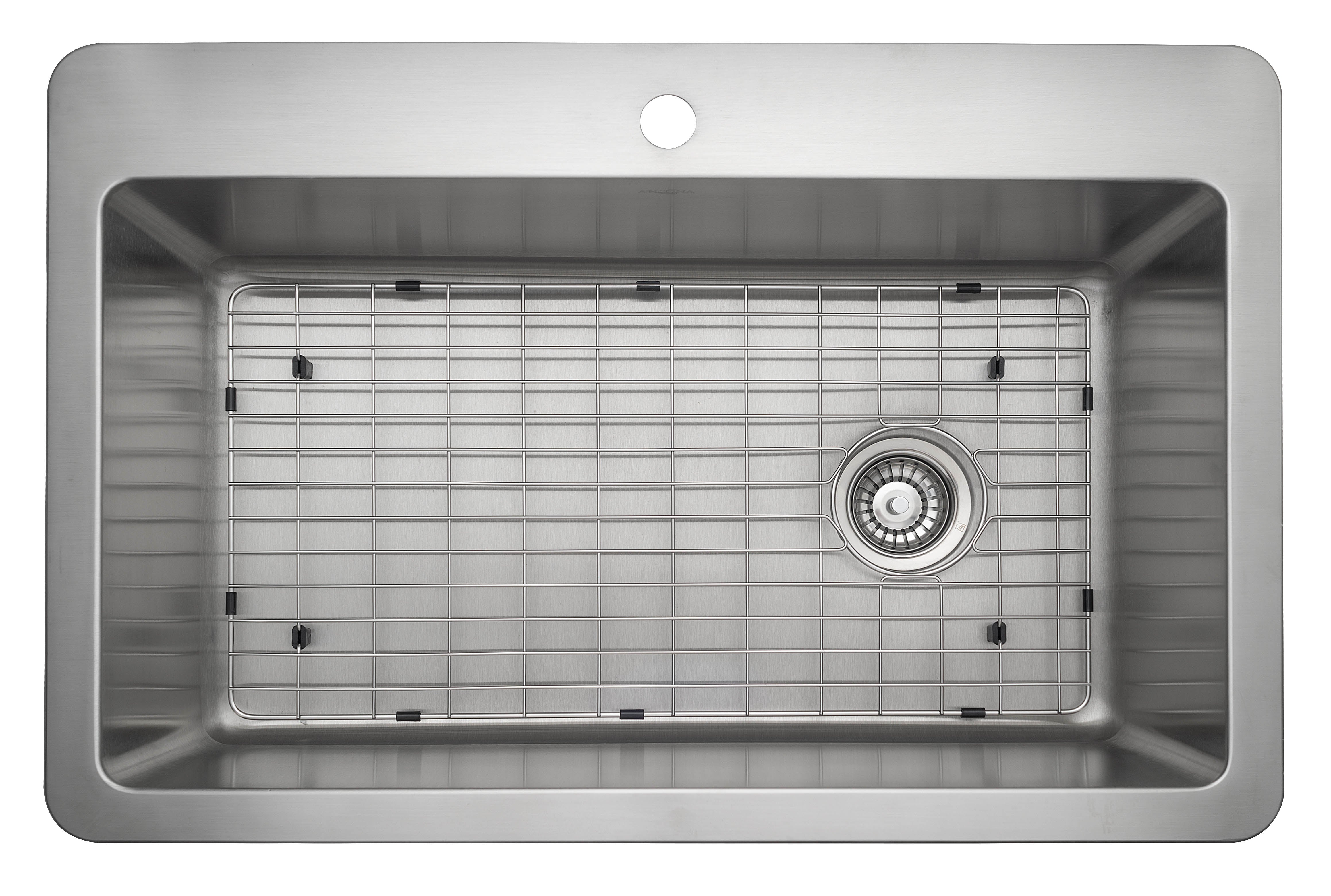 Valencia Series Dual Mount Single Bowl Kitchen Sink - Stainless Steel Drop-in/Undermount Sink for Modern Kitchens | Perfect for Cooking, Washing Dishes & Food Prep