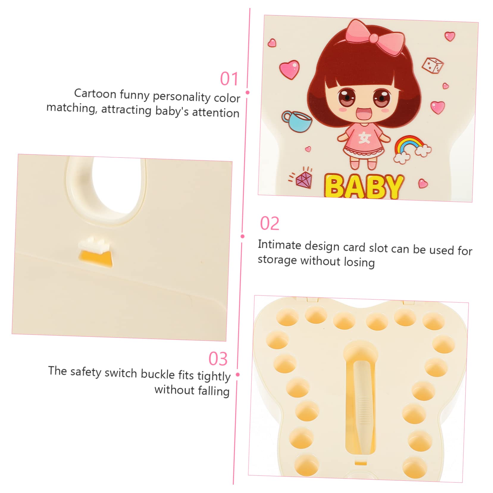 2pcs Baby Tooth Keepsake Box - Infant Fetal Hair & Teeth Storage Organizer for Kids Souvenirs | First Tooth Memory Box for Newborns, Baby Shower Gifts & Childhood Mementos
