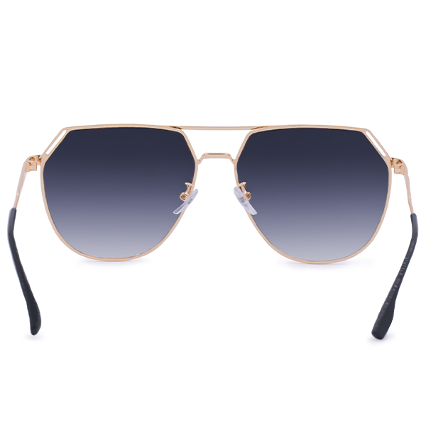 Farrah Midnight Square Aviator Sunglasses for Women - Polarized UV Protection - Classic Retro Style for Driving, Beach & Outdoor Activities