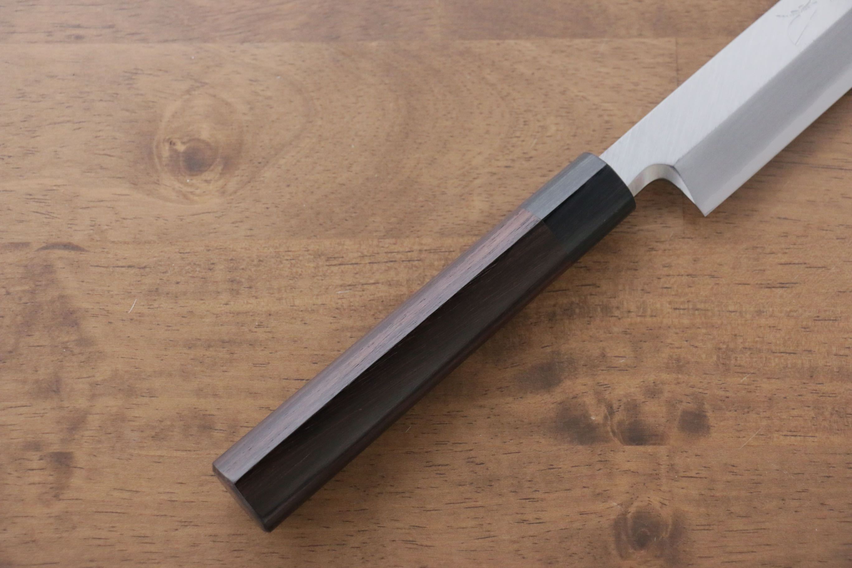 Premium Jikko Silver Steel No.3 Sakimaru Yanagiba 330mm - Japanese Sushi Knife with Ebony Handle - Perfect for Sushi Chefs & Professional Kitchen Use