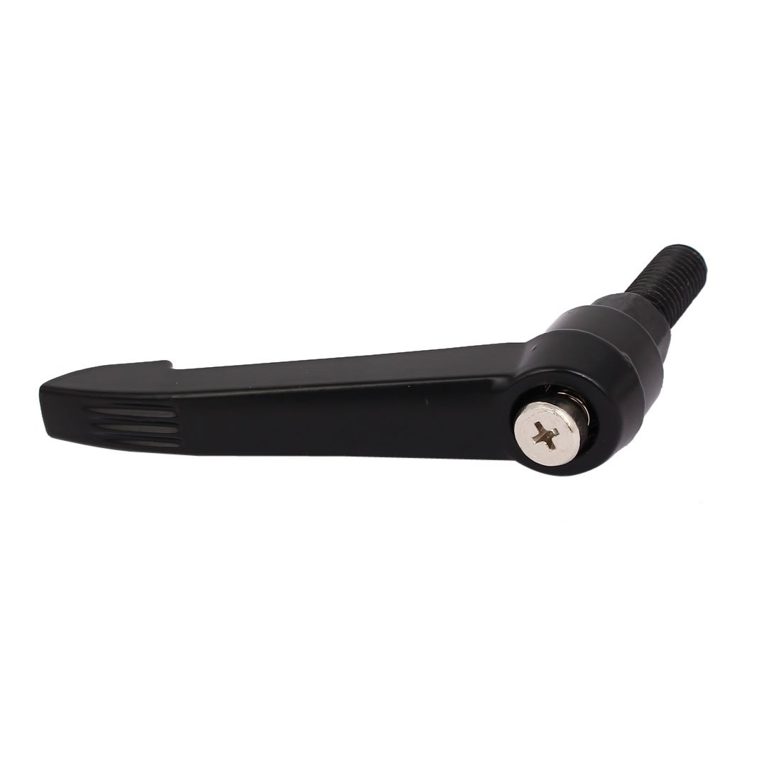Black M10x80mmx25mm Adjustable Metal Lathe Lever Handle with Male Thread - Durable Machinery Knob for Lathes, Mills & Industrial Equipment