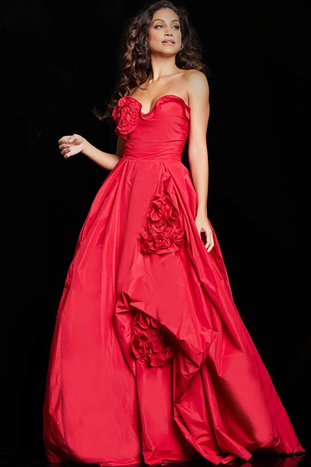 Jovani 37266 Fuchsia Strapless Ball Gown - Elegant Prom Dress for Formal Events & Evening Galas