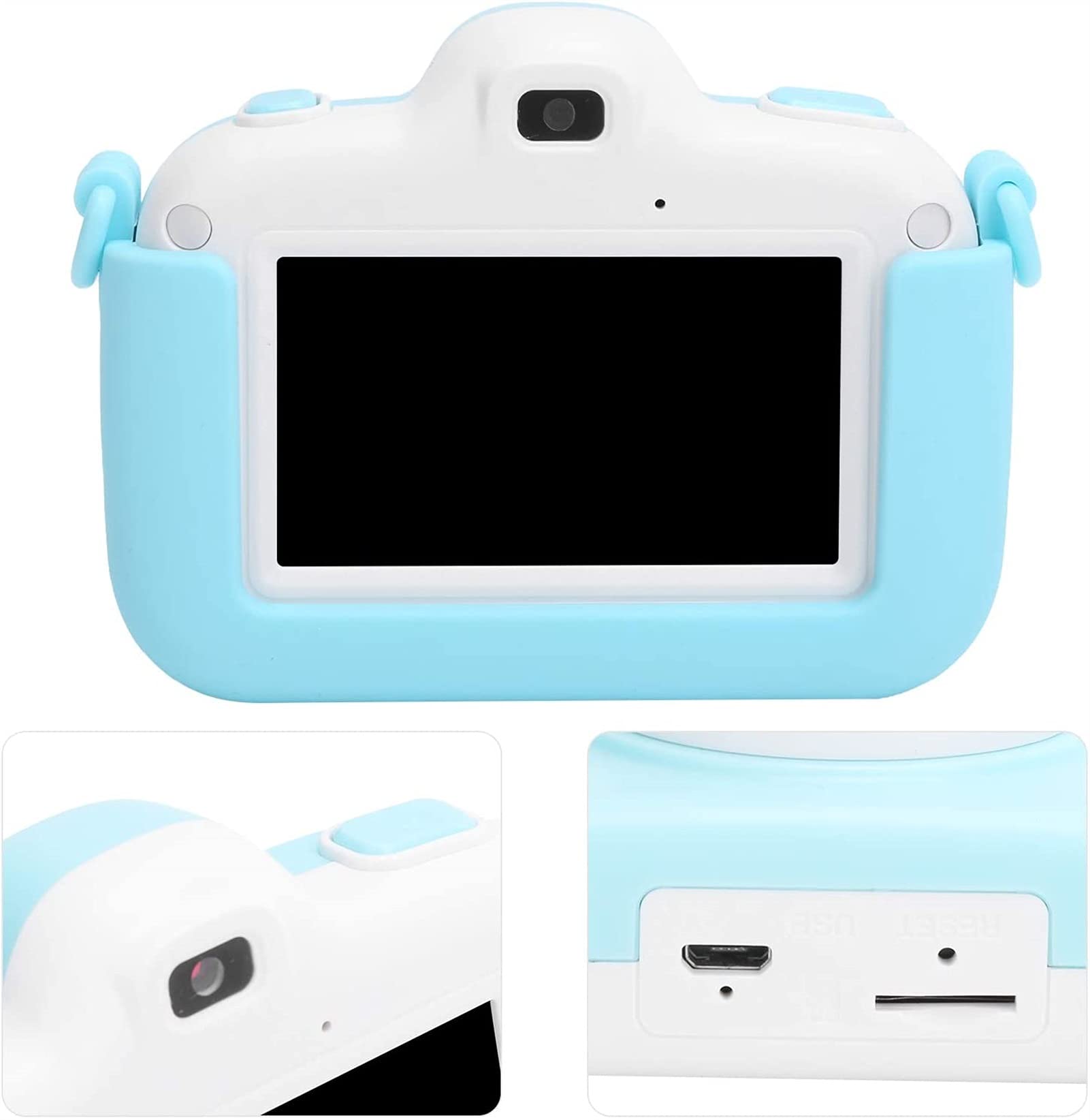 Kids Digital Camera 20MP with Games - Anti-Drop Selfie Cam for Boys & Girls - Birthday Gift for Outdoor Fun