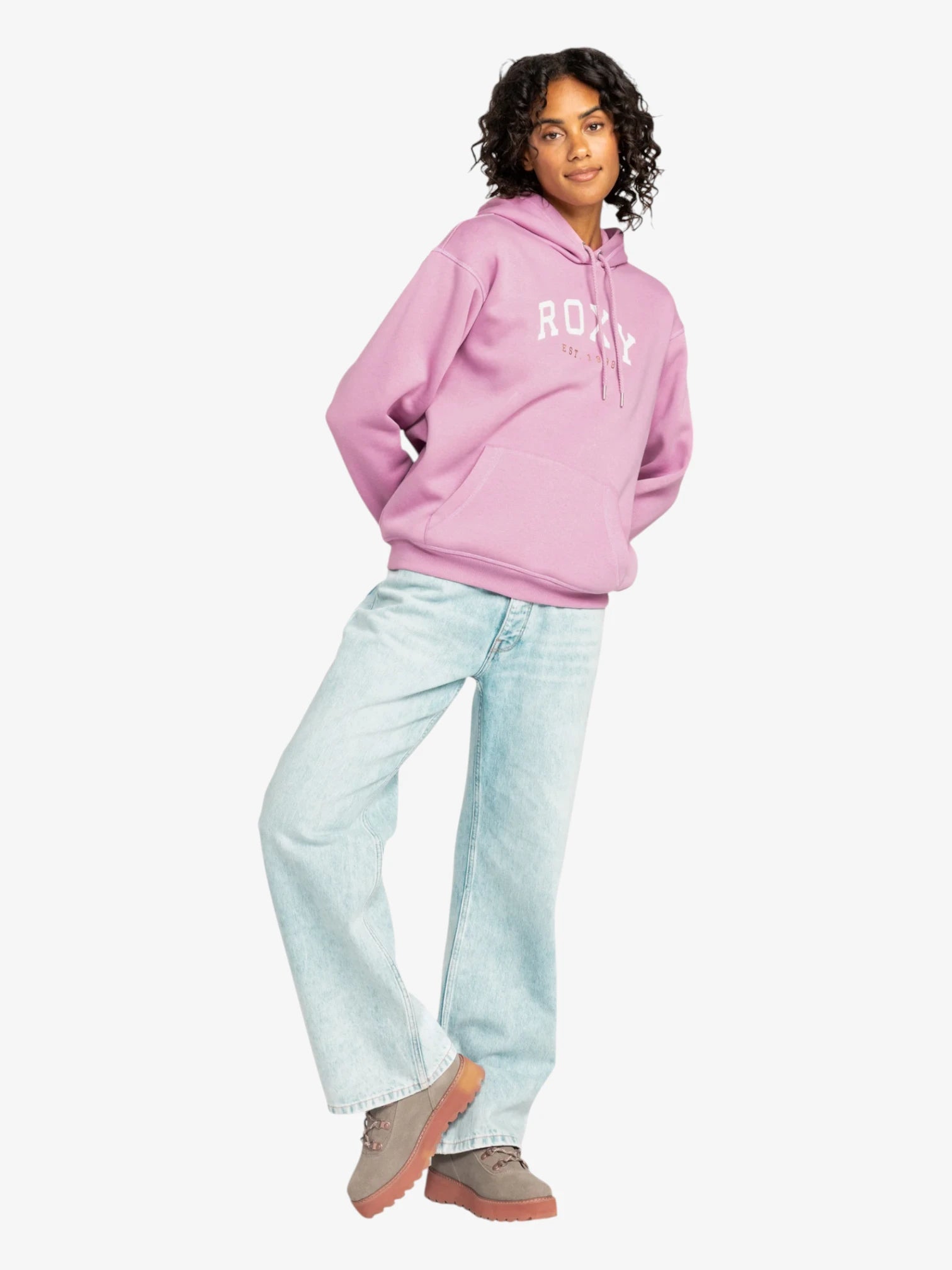 ROXY Surf Stoked Hoodie - Women's Pullover Fleece Hooded Sweatshirt for Surfing, Beach & Casual Wear | Soft & Warm Loungewear | Perfect for Surfers & Outdoor Enthusiasts