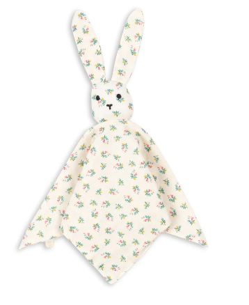 KONGES SLOJD Organic Cotton Sleepy Rabbit Plush Toy - Soft Cuddly Stuffed Animal for Babies & Toddlers | Perfect Nursery Decor, Baby Shower Gift & Comfort Toy for Bedtime