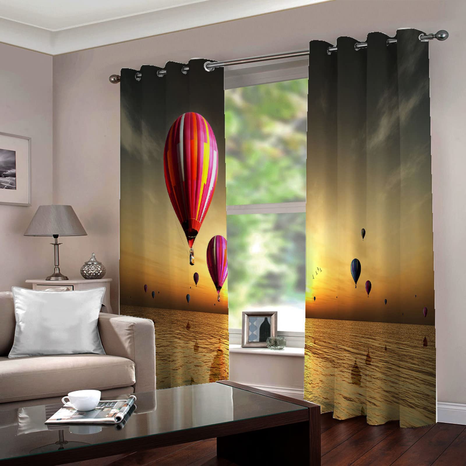Blackout Curtains for Bedroom - 52x84 Inch Thermal Insulated Window Drapes, Triple Weave Noise Reducing Panels (2 Pack) - Perfect for Nursery, Studio, Hotel & Home Theater Light Blocking