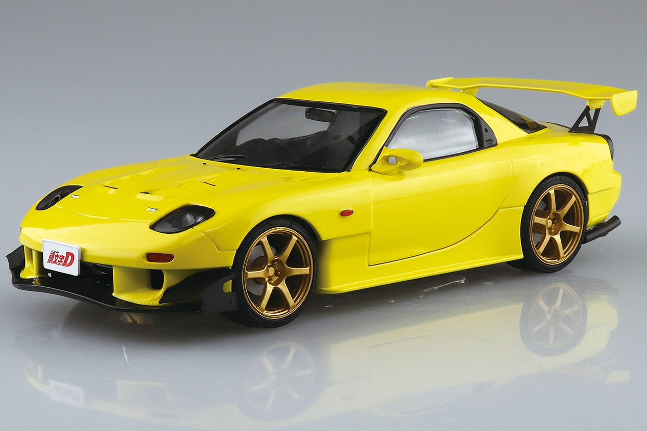 1/24 Scale Initial D Takahashi Keisuke FD3S RX-7 Model Kit - Project D Comic Vol.28 Version (Pre-Painted) | Anime Car Collection, Display & Gift for Fans