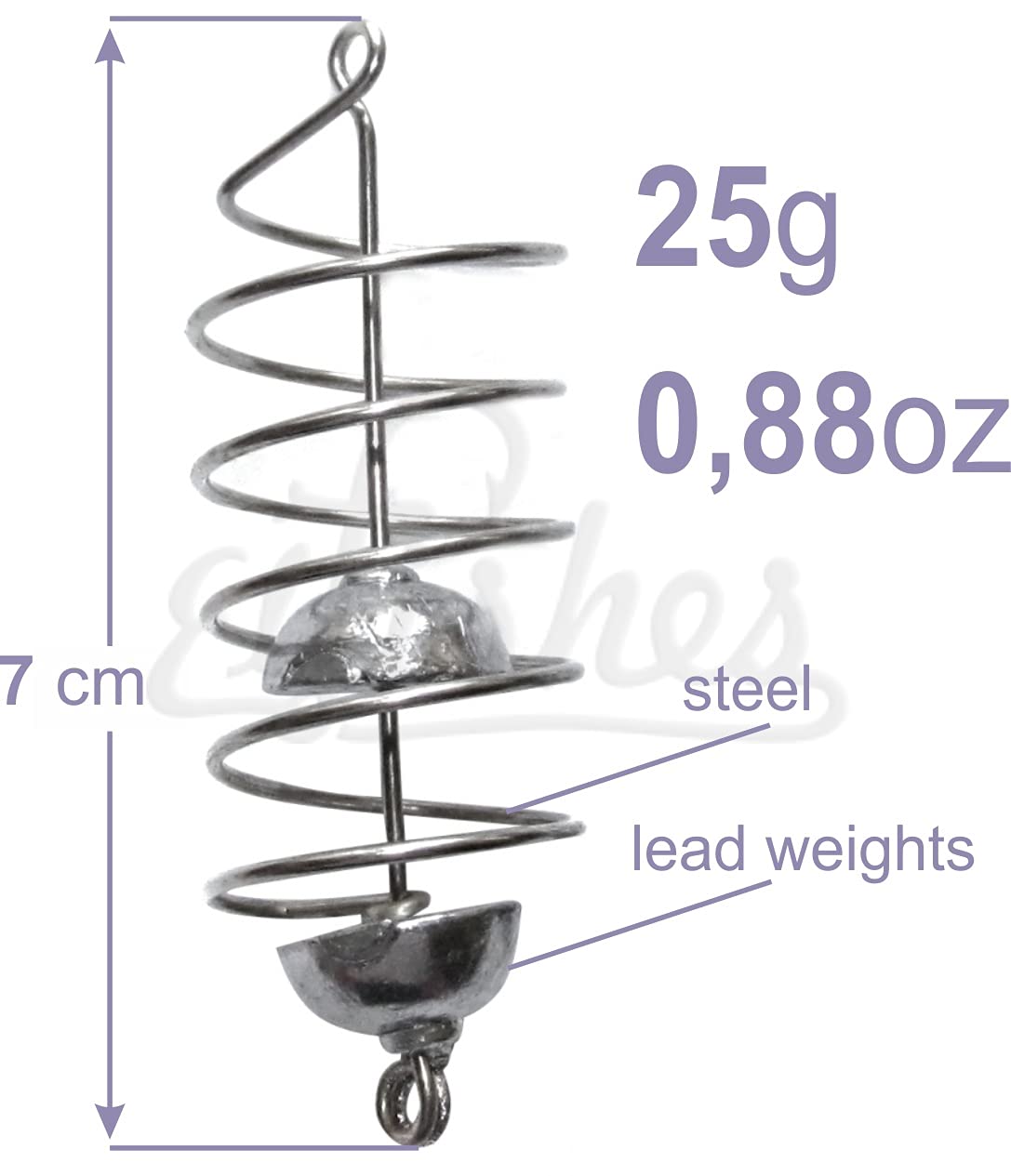6pcs Carp Steel Spring Bait Fishing Feeder 5g 12g 25g - Durable Fishing Rig Hooks #4 #6 - Coarse Fishing Terminal Tackle for Carp, Catfish & Bottom Fishing - Perfect for Lake, River & Pond Fishing