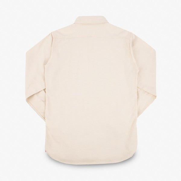 Iron Heart IHSH 414 9oz Cotton Linen Work Shirt - Off White | Durable Men's Casual Shirt for Workwear & Outdoor Activities