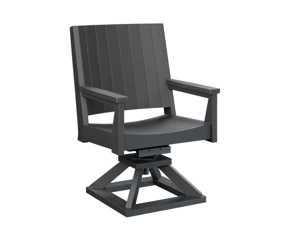 Berlin Gardens Mayhew Swivel Rocker Dining Chair - Comfortable Patio & Outdoor Seating for Restaurants, Gardens, and Decks