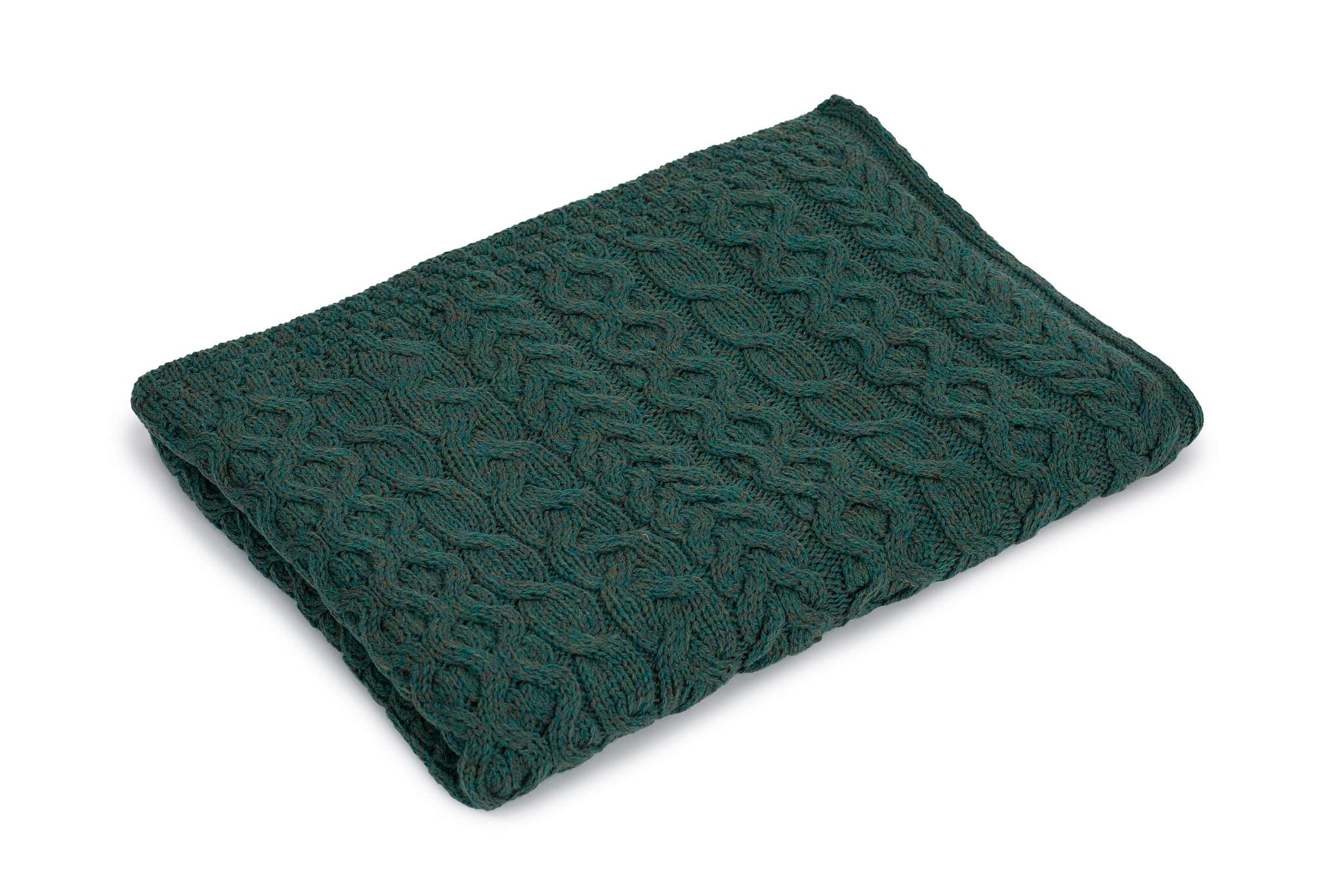 SAOL 100% Merino Wool Heavy Cable Knit Blanket - 42