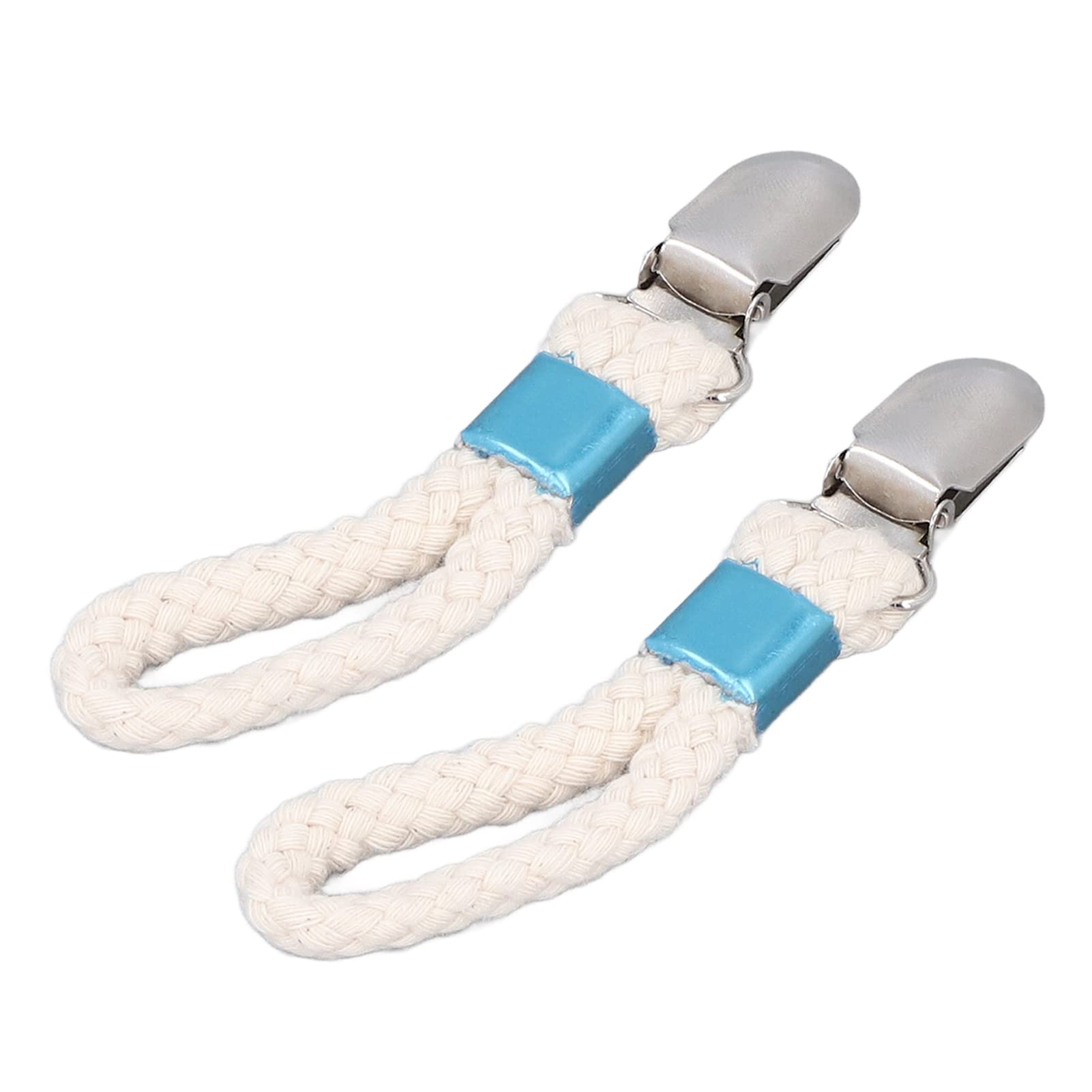 Cotton Rope Kitchen Towel Clips - Easy to Use for Kitchen & Bathroom - Perfect for Hanging Dish Towels, Hand Towels & Washcloths in Home & RV