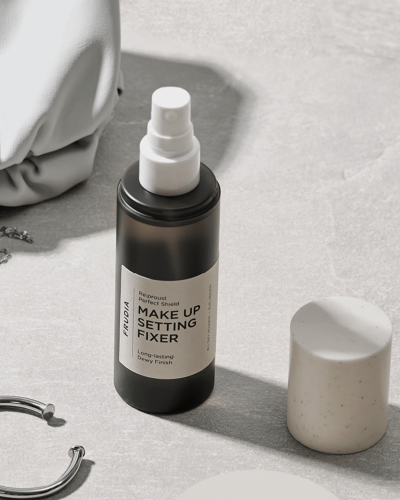 FRUDIA Re:proust Perfect Shield Make Up Setting Fixer - Long Lasting Makeup Setting Spray for All-Day Wear | Ideal for Weddings, Photos & Hot Weather