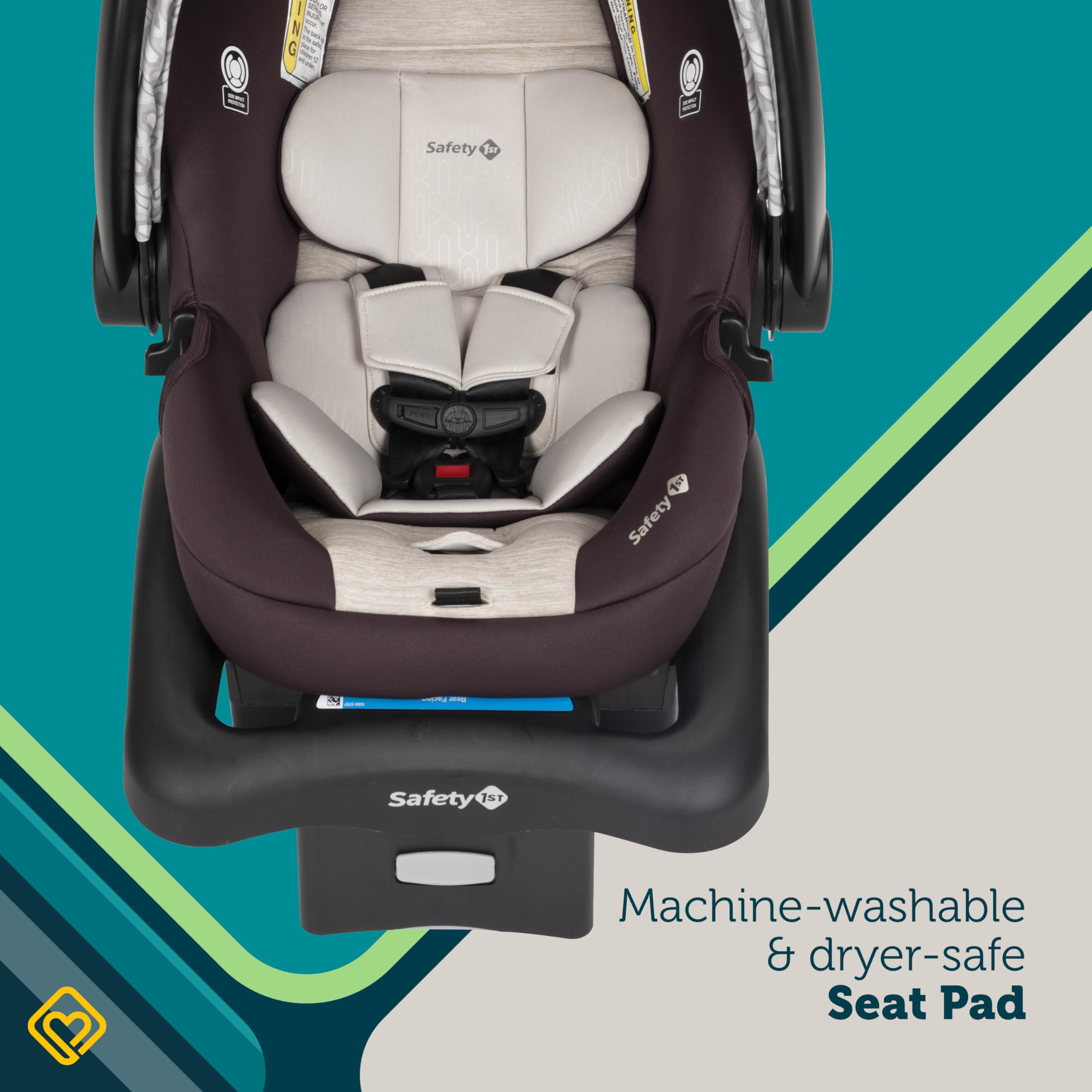 Safety 1st Deluxe Grow and Go Travel System - 8-in-1 Convertible Stroller & Car Seat Combo for Infants 4-30 lbs | Lightweight, Adjustable & Easy Fold | Perfect for Travel, Shopping & Daily Outings with Baby