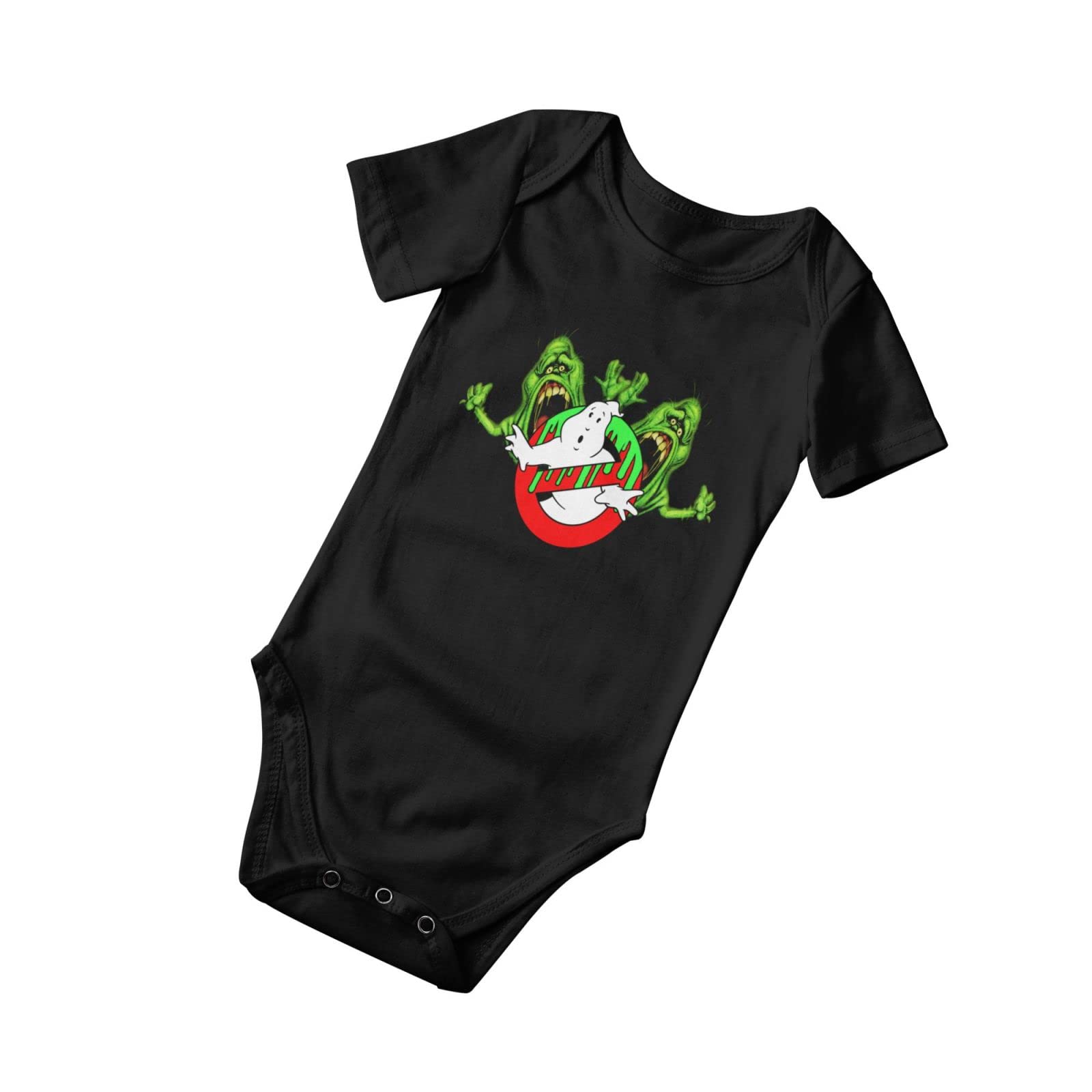 Ghostbusters Baby Onesie - Newborn Romper Unisex Short Sleeve Bodysuit | 3D Printed Graphic Jumpsuit | Soft Cotton Comfortable Outfit for Baby Boys & Girls (12 Months) | Perfect for Halloween, Cosplay & Everyday Wear