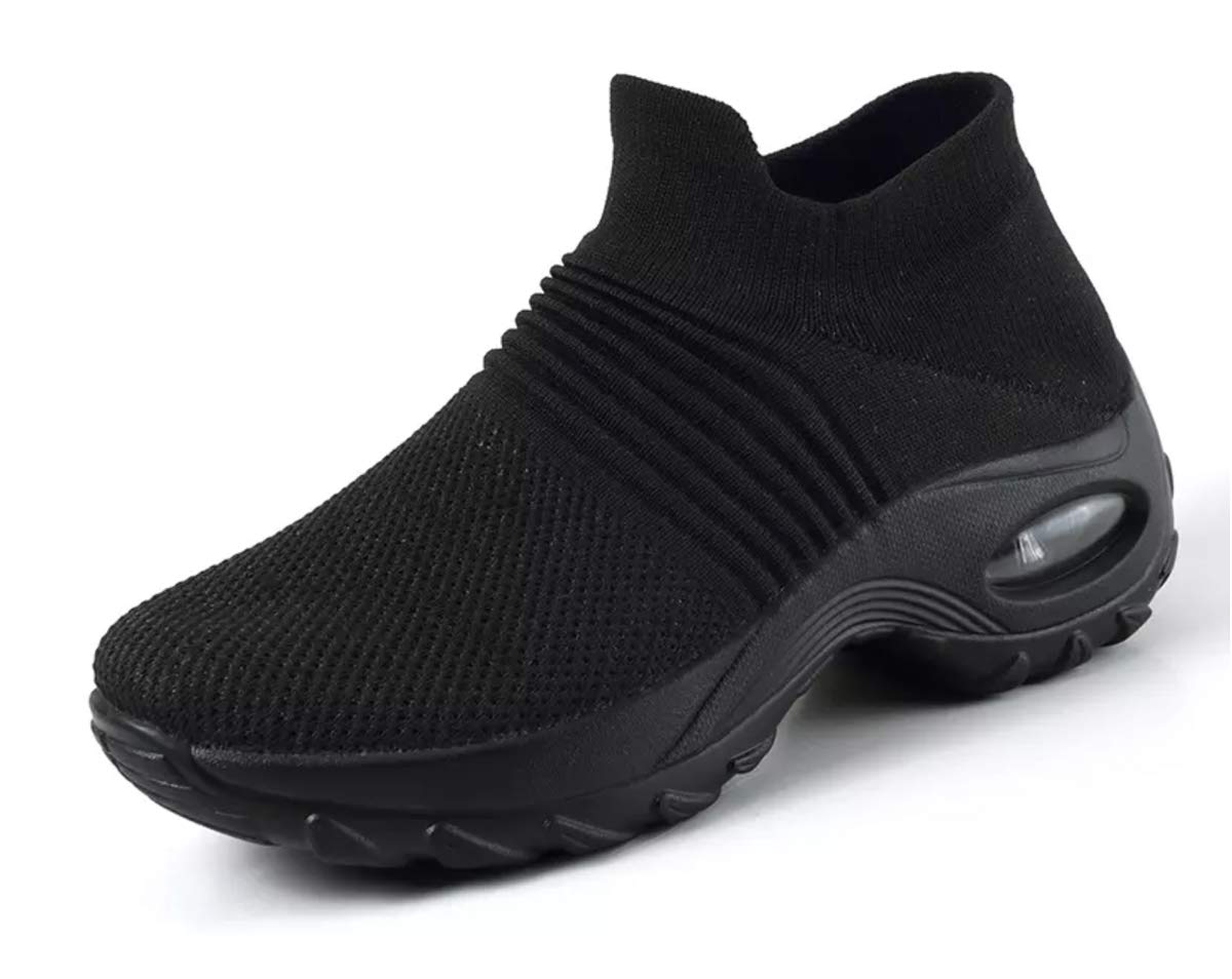 **LIBINXIF Women's Slip-On Sneakers - Breathable Mesh Walking Shoes with Air Cushion for Comfort - Modern Jazz Dance & Casual Wear - Lightweight Platform Loafers for Women & Girls**    *(Perfect for Walking, Dance Practice, Travel & Everyday Comfort!)*
