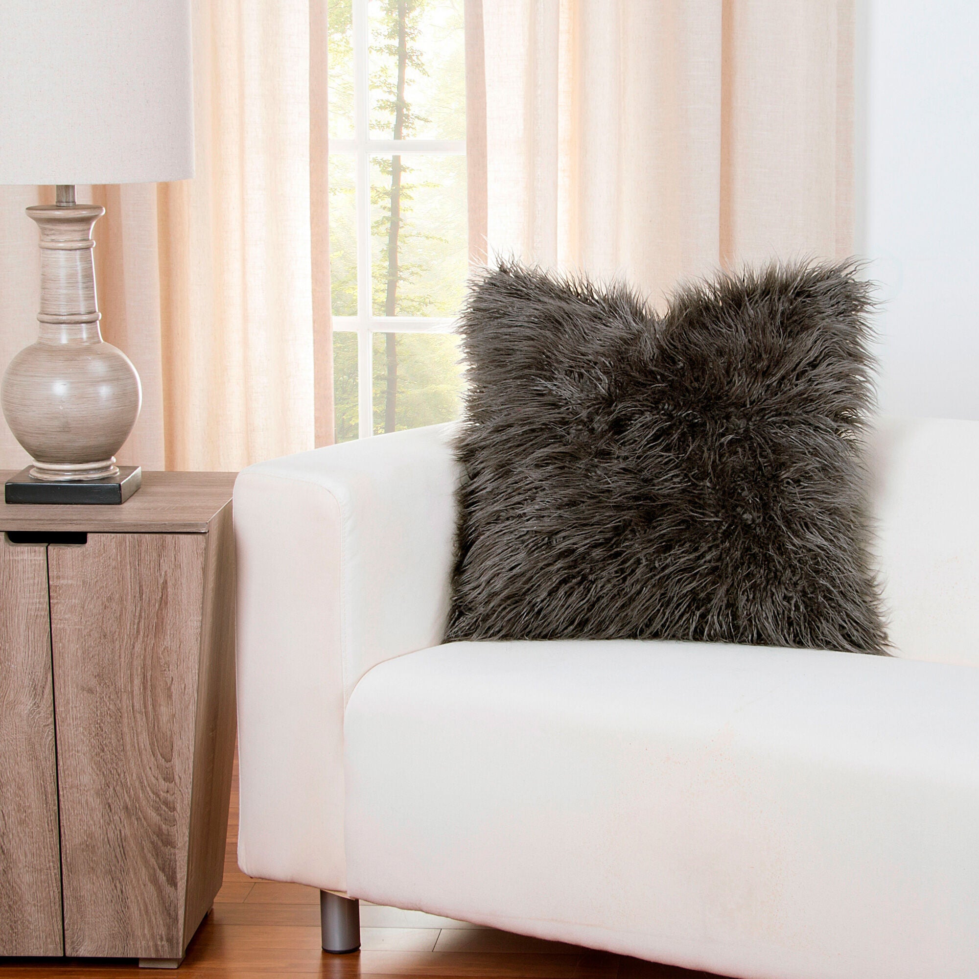 20 Inch Feather Pillow for Bed & Sofa - Ultra Soft & Supportive Llama Design - Perfect for Sleeping, Lounging & Home Decor