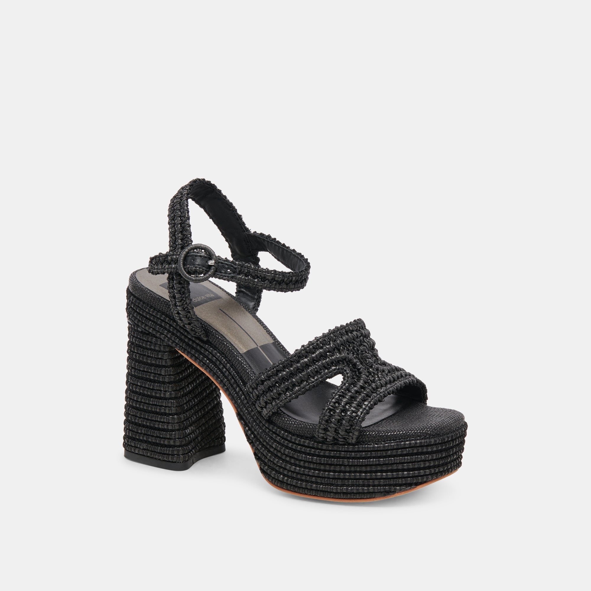 LACYE Women's Onyx Woven High Heels - Elegant Dress Shoes for Parties, Weddings & Evening Events