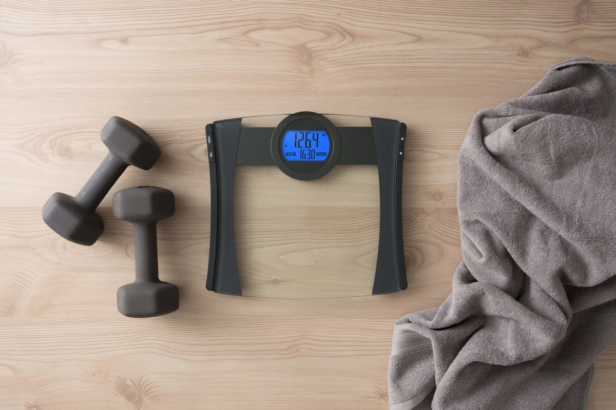 Eat Smart Precision CalPal Digital Bathroom Scale with BMI & Calorie Tracking - 440 lb Capacity - Perfect for Weight Loss, Fitness Goals & Health Monitoring at Home