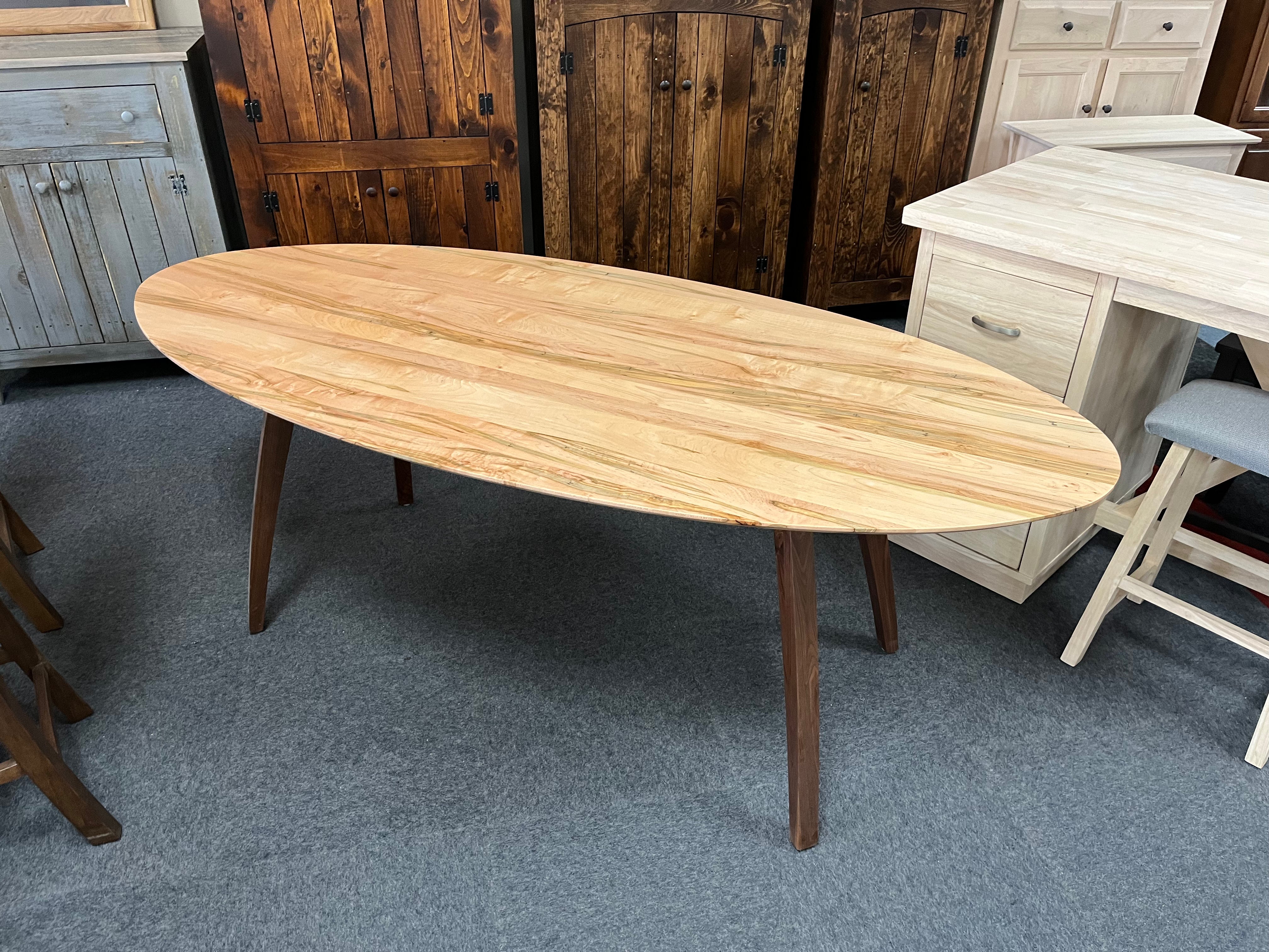Ellipse Table - Modern Minimalist Dining Table for Small Spaces | Perfect for Apartments, Condos & Tiny Homes | Durable & Space-Saving Design