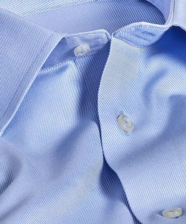 Premium Men's Slim Fit 100% Cotton Non-Iron Dress Shirt - Wrinkle-Free Business & Formal Wear for Office, Interviews & Special Occasions