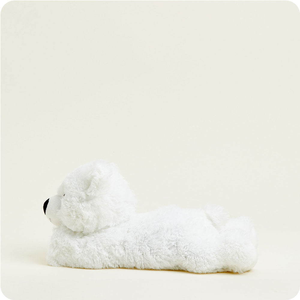 White Bear Warmies - Soft Plush Microwaveable Heating Pad for Kids & Adults - Perfect for Relaxation, Stress Relief & Pain Comfort - Ideal for Cold Weather, Cramps & Aches