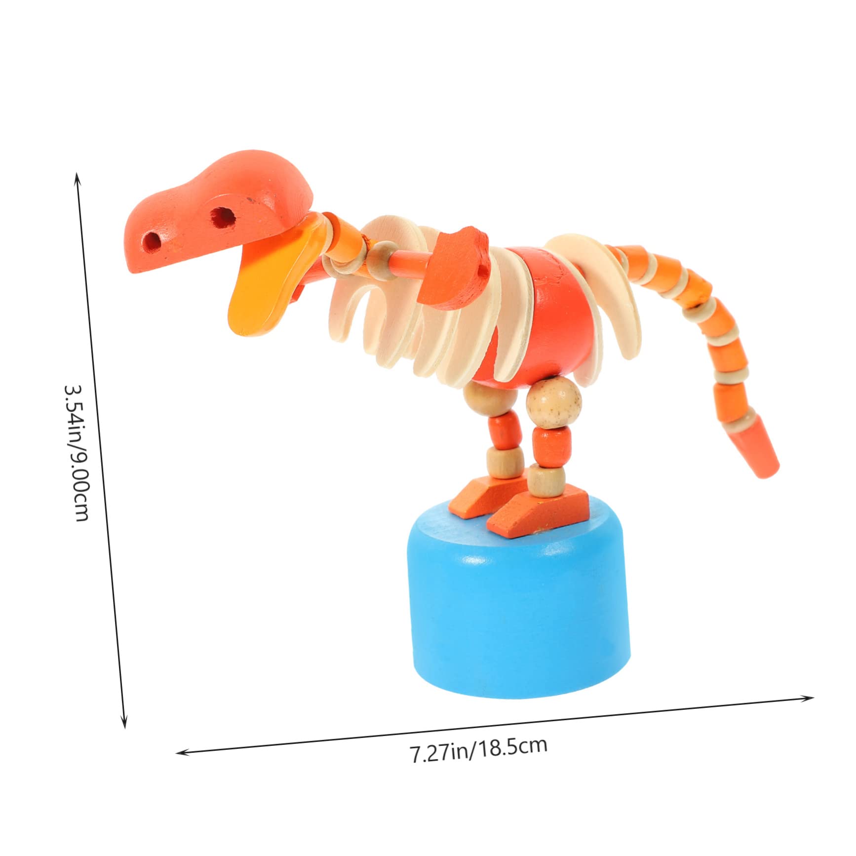 VICASKY 12 Pcs Wooden Dinosaur Ramp Toy Set - Realistic Dinosaur Action Figures & Rocking Toy for Kids - Perfect for Pretend Play, Educational Fun, and Nursery Decor