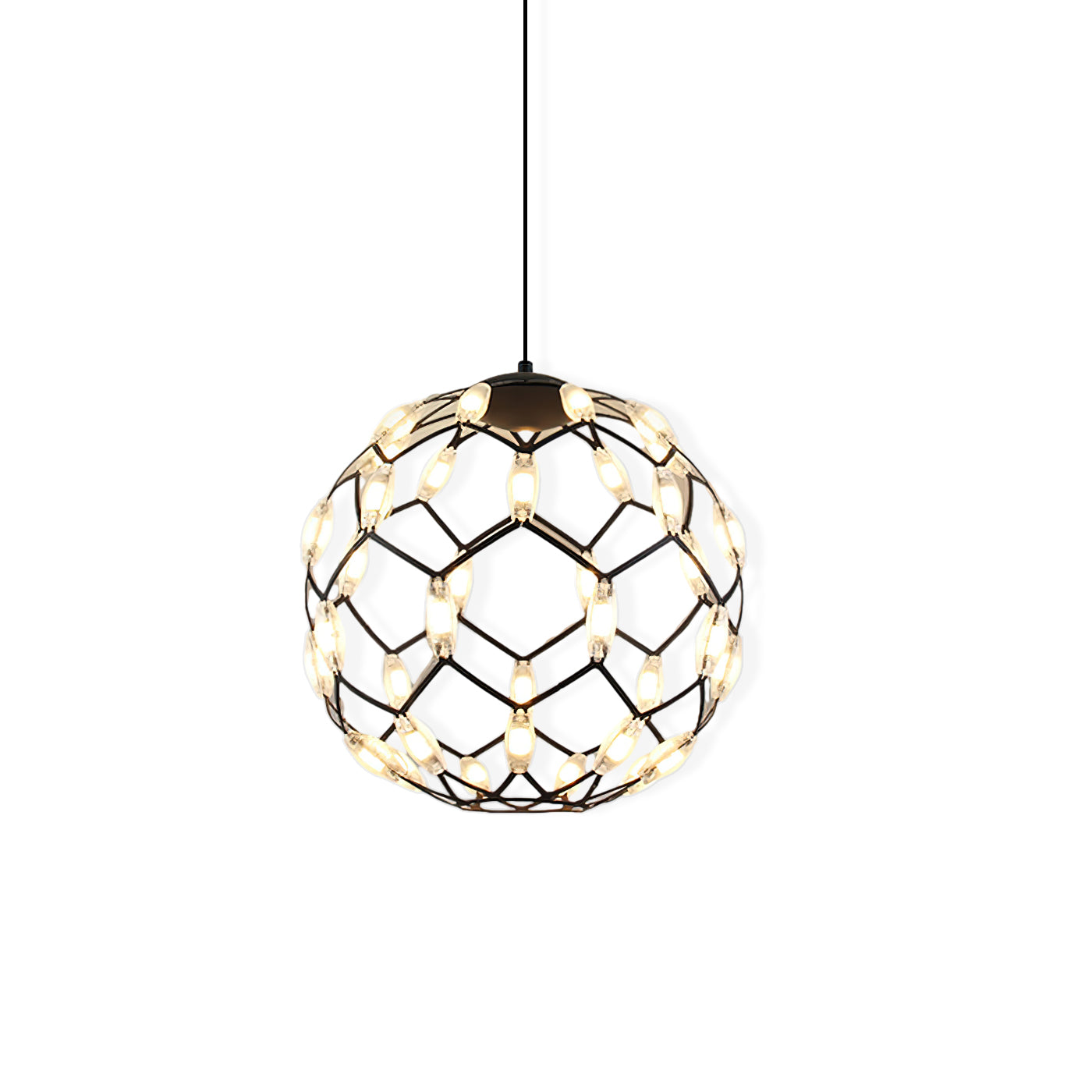 Modern Light Basket Pendant Lamp - Handwoven Rattan Hanging Light Fixture for Dining Room, Kitchen Island & Bedroom Decor | Boho Chic Ceiling Lighting